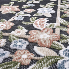 Laguna Indoor/Outdoor Area Rug, Beta Black, 6'6' x 9'6'
