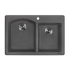 Ruvati RVG1344BK 33 x 22 inch epiGranite Kitchen Sink - Midnight Black