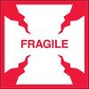 "Fragile" Shipping Labels C 500/Roll, 4" x 4" (4 Rolls)