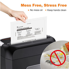 Bonsaii Paper Shredder Sharpening & Lubricant Sheets,24-Pack (8.7 x 7.9 inch/Piece)