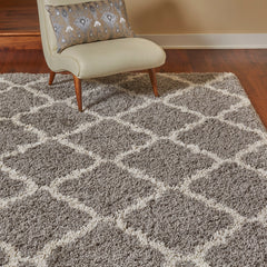 Thomasville Marketplace Luxury Shag Rug Collection, Trellis, 7'10" x 10'