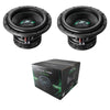 2 x Deaf Bonce Apocalypse DB-SA272 12" 1-Ohm 6000W Subwoofer New