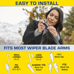 Rain-X Latitude Water Repellency 22" 2-in-1 Windshield Wiper Blade