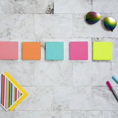 Post-it Notes, 3" x 3", Assorted Bright Colors, 100 Sheets, 24 Pads