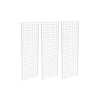 2' X 6' Gridwall Panels - 3 Pcs Box - Grid Wall Display White