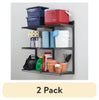 Rubbermaid Garage FastTrack 36" x 12" Shelf Kit, 3-Shelves, Black