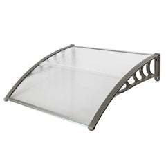 Winado 40"x 40" Door Window Awning Patio Wall Gray Bracket Gray
