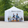 Ozark Trail White Commercial Instant 10' x 10' Straight Leg Instant Canopy with Sidewalls