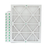 12 Pack of 16x20x2 MERV 10 Pleated 2" Inch Air Filters by Glasfloss. Actual Size: 15-1/2 x 19-1/2 x 1-3/4