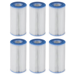 Intex 18' x 48" Inflatable Outdoor Pool Set with Filter Cartridges (6 Pack)