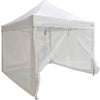 White Zippered Mesh Sidewalls for 10' x 10' Pop-Up Tent Canopy - Easy Assembly