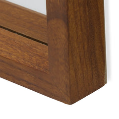 24" x 65" Brown Rectangle Wood Leaner Mirror by Drew Barrymore Flower Home
