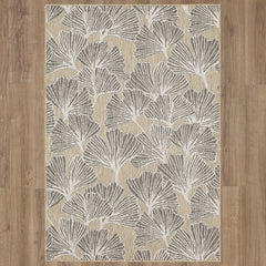 Mohawk Home Jade Butterfly Outdoor Area Rug, Beige, 5' 3" x 7' 6"