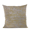Yellow Golden Leaf Jacquard Luxury Throw Pillow - 24 x 24 in.