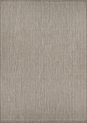 Couristan Recife Saddle Stitch 5'3" X 7'6" Ivory- Taupe Outdoor Rug