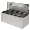 GZXS 36" Aluminum Storage Box Truck Underbody Toolbox Trailer RV Tool Heavy Duty Aluminum Tool RV ATV Trailer Storage Boxes W/Locks Keys Silver (36" x 18" x 17")