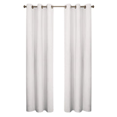 Winmate Insulated Cotton Grommet Curtain Panel - Pair each 40" x 54" in White