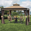 Garden Winds Elworth 10x 12Gazebo Canopy, Beige, UV Treated and Water Resistant