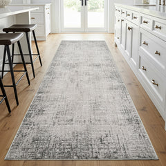 Divina Area Rug, Aloma Cream & Gray, Runner, 2'6' x 7'