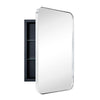 TEHOME WH Recessed Framed Medicine Cabinet with Mirror and Adjustable Shelves 16" x 24" - Chrome