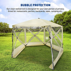 Pentagon Pop Up Bubble Tent Clear - 9.6' X 9.6' - Instant Weather Style Tent