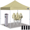 Euromax Canopy 10' x 10' Emerald Pop-up Canopy and 56lbs Instant Outdoor Canopy