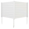 Costway 48"L x 37.5"H Air Conditioner Fence with 3 Ground Stakes