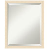 Amanti Art Woodgrain Stripe Beveled Wood Wall Mirror 22 x 18 in.