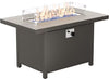 ALAULM 43" x 27.6" Propane Gas Fire Pit Table with Adjustable Flame