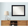 Amanti Art Shiplap Navy Beveled Wood Wall Mirror 26.25 x 32.25 in.
