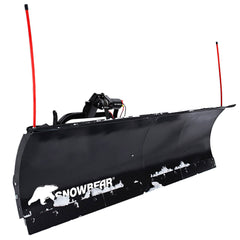 SnowBear UNIVERSAL 82-Inch x 19-Inch Hitch-Mounted Winch Driven Snowplow