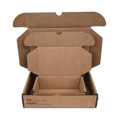 Ucanpack Thanksgiving Mailer Box 7 x 5 x 3" - Maple & Oak Printed Small Christmas Boxes - Holiday Shipping Box Made In USA Holiday Gift Box Gift Shipping Boxes