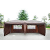 Outdoor 10 x 20 ft. Easy Pop Up Canopy Tent, Coffee Brown