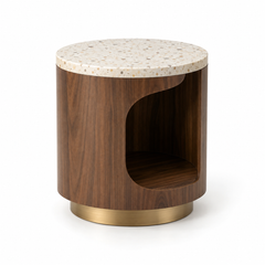 Orbit Round Side Table with Open Storage