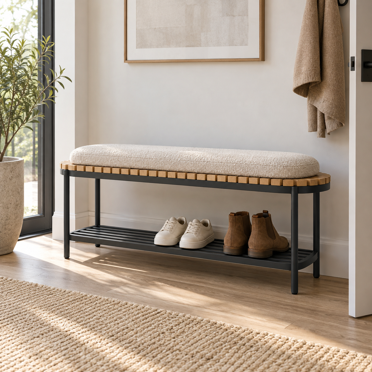 Ridge Entry Bench with Shoe Shelf