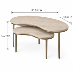 Halo 2-Piece Nesting Coffee Table Set