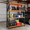 MaxShelv 79" H Garage Shelving 2500lbs, 4 Tier Metal Storage Shelves Adjustable Shelving Unit and Storage for Garage,Basement,59" W x 20" D x 79" H