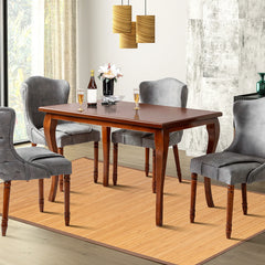 Costway 5' X 8' Bamboo Area Rug Floor Carpet Natural Bamboo Wood Indoor