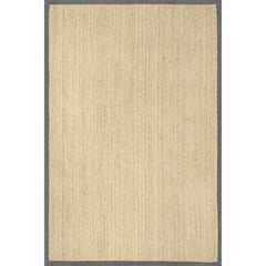 nuLOOM Larnaca Seagrass Solid Outdoor Area Rug, 5' x 8', Dark Gray