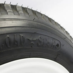 Southwest Wheel 12" x 4" 4-4" Bolt Circle White Trailer Wheel