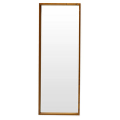 24" x 65" Brown Rectangle Wood Leaner Mirror by Drew Barrymore Flower Home