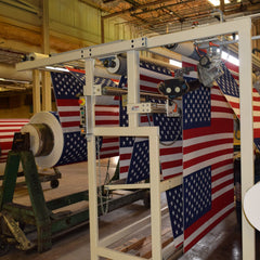 Printed Polycotton American Flag, Sleeved Banner Betsy Flags, 2.5' x 4'
