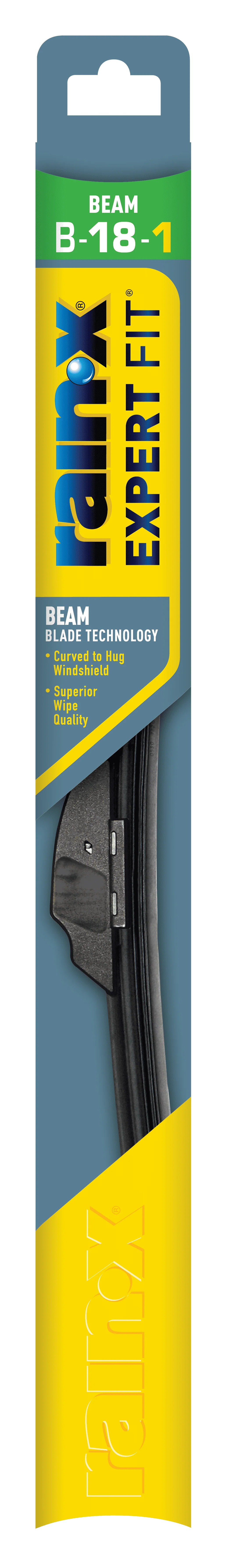 Rain-X Expert Fit Beam Windshield Wiper Blade, 18" B18-1 - 840006