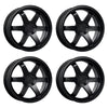 4 x Katana KR08 Matte Black Wheels 5x114.3 18x8 +40et Racing Performance Rims