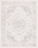 SAFAVIEH Restoration Vintage April Medallion Area Rug, Grey/Ivory, 8' x 10'