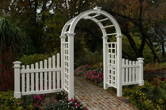 Vita 49" L x 39" W Vinyl Cottage Picket Wings White VA74338