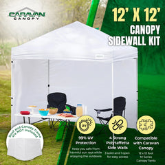 Caravan Canopy M-Series 12 x 12 Foot Tent Sidewalls (Not Including Frame/Roof)