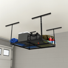 Armadillo Tough Overhead Garage Storage Skyrack, 4' x 8', Adjustable height
