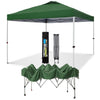 Phi Villa 10ft x 10ft Blue Pop Up Outdoor Canopy, Waterproof