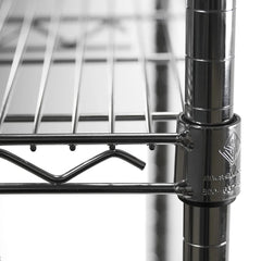 Shelving Inc. 18" d x 18" w Chrome Wire Shelving with 3 Shelves